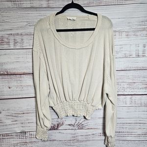 LAST CHANCE Luca + Grae smocked oversized top